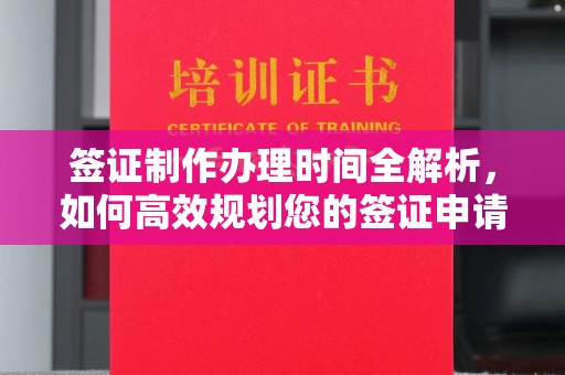 保税港区签证制作办理时间全解析，如何高效规划您的签证申请流程